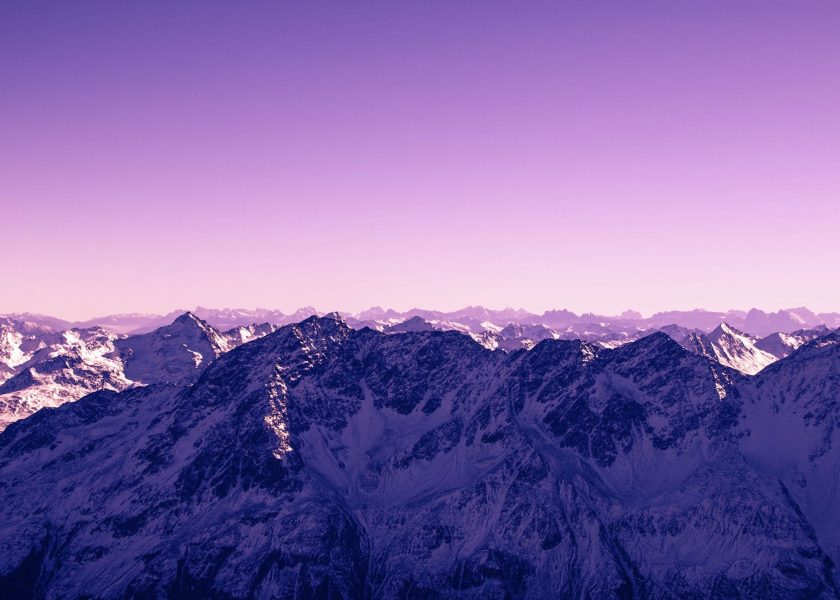 Snow Covered Mountain Tops